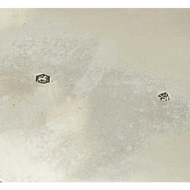 Dutch Silver Bonbon Basket with Movable Handle by G. Schoorl, 1956 For Sale - Image 6 of 7