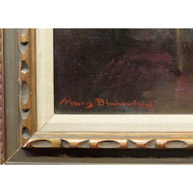 Textile Marcos Blahove -Portrait of a Seated Spanish Maja - Oil Painting For Sale - Image 7 of 11