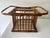 Boho Chic Vintage Bamboo Wine Bottle Holder For Sale - Image 3 of 11