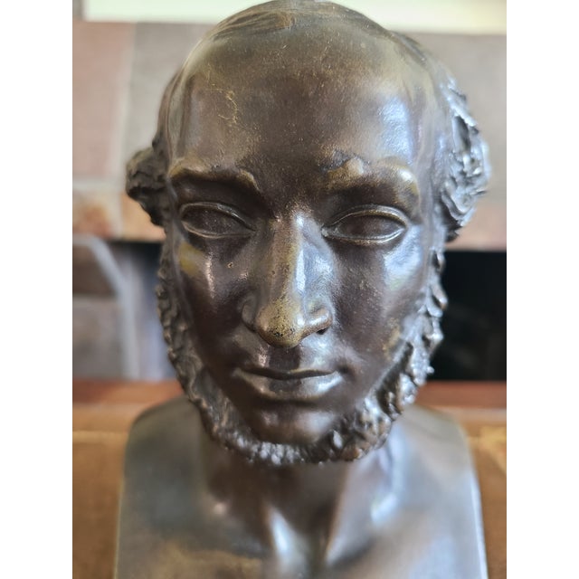 Jean-Pierre Dantan Antique 19th Century Bronze Bust of Jean-Edouard Laborie For Sale - Image 4 of 16