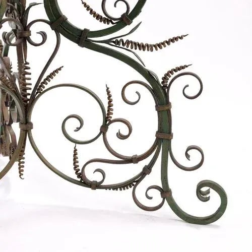 Black Wrought Iron Perch with Copper Basin For Sale - Image 8 of 10