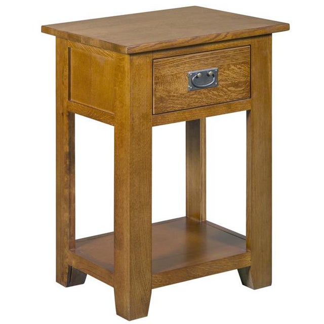 Mission 1-Drawer Nightstand – Michael's Cherry | Crafters & Weavers For Sale - Image 4 of 8