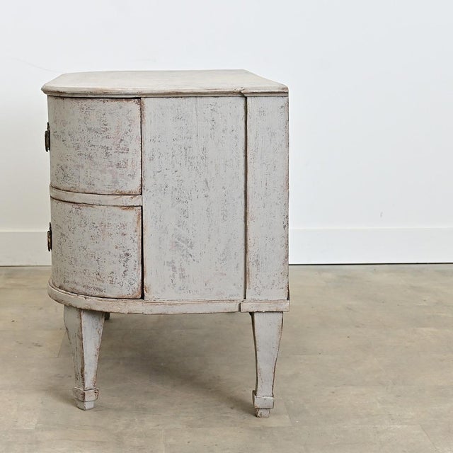 18th Century Swedish Gustavian Period Bow-front Commode For Sale - Image 10 of 11