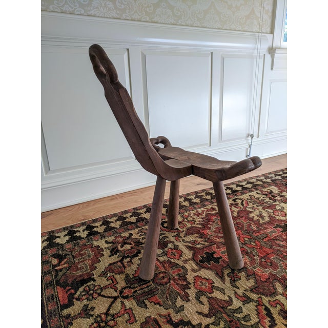 Vintage Solid Wood Primitive Birthing Chair Chairish