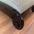 Textile Neoclassical Style High Gloss Black Low Scroll Stool With Fortuny Cotton Fabric For Sale - Image 7 of 7