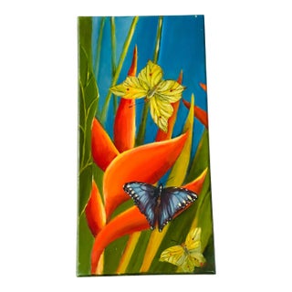 Contemporary Original Art -Florida. Butterfly Painting For Sale