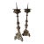 Antique Italism Bronze Candlesticks- Set of 2 For Sale