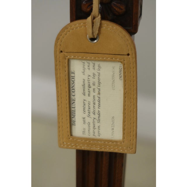 Century Satinwood Mahogany Adams Style Console Table For Sale - Image 11 of 12