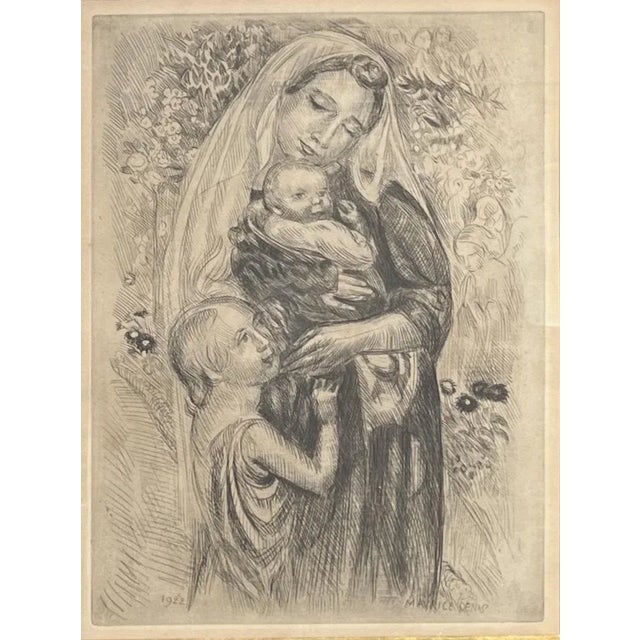 Painter, engraver and decorator, Maurice Denis. French artist, born in November 1870 in Granville in Normandy and died in...