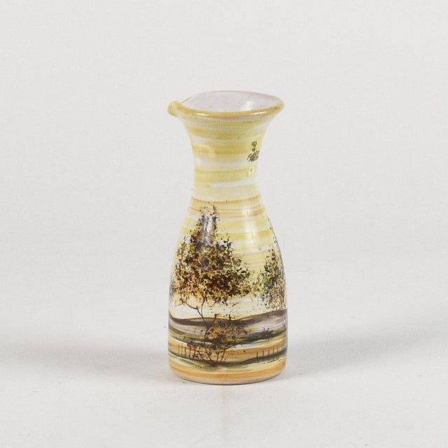 Painted Ceramic Vase with Trees by Mharxs Salbino, 20th Century For Sale - Image 4 of 9