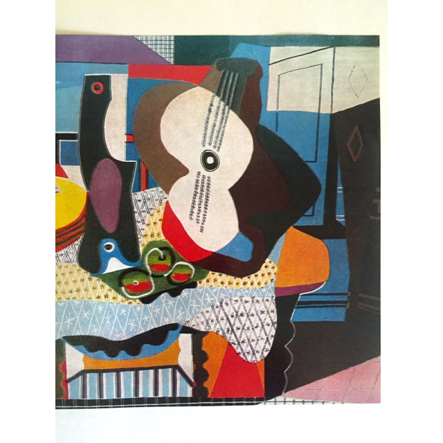 Pablo Picasso Rare Vintage 1964 Lithograph Print " Mandolin and Guitar