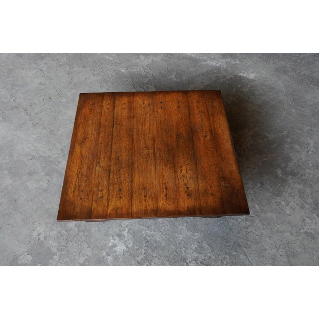 Wabi Sabi Oak Coffee Table, Netherlands, 1970s, in Very Good conditions. Designed 1970 to 1979