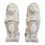 Pair of American Concrete Lion Garden Statues, Circa 1940s For Sale