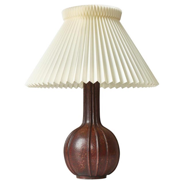 Art Deco Stoneware Model 173 Table Lamp from Arne Bang, Denmark, 1930s For Sale - Image 14 of 14