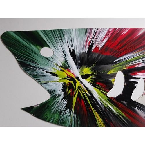 DAMIEN HIRST Shark Spin Painting, 2009 Acrylic on paper unique work 66x46cm artist's dry stamp. signed Copyright Stamp on...