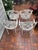 Mid Century Hollywood Regency Molla Cast Aluminum Arm chair in the Patrician pattern