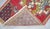 Vintage Small Turkish Rug Hand-Knotted Mat Enty Decor, Kitchen Accent, Laundry Room Art 19" X 36" For Sale - Image 9 of 10