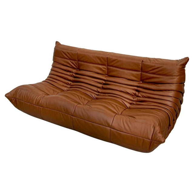 Animal Skin Togo Sofa by Michel Ducaroy for Ligne Roset For Sale - Image 7 of 15