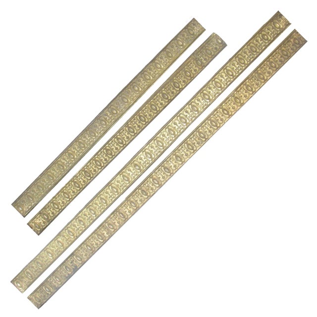 Antique French Gilt Architectural Mouldings, Set of 4, For Sale - Image 4 of 10
