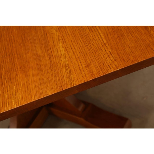 Stickley Mission Collection Oak Double Pedestal Dining Table For Sale - Image 9 of 18