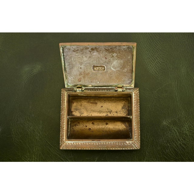 Marshall Field & Co. Antique Viking Bronze Stamp Box, Circa 1910 For Sale In South Bend - Image 6 of 14