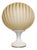 Beige White and Beige Swirl Murano Glass Globe Table Lamp For Sale - Image 8 of 8