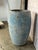 Spanish Terracotta Mediterranean Style Vessel With Pale Blue Weathered Patina For Sale - Image 3 of 12