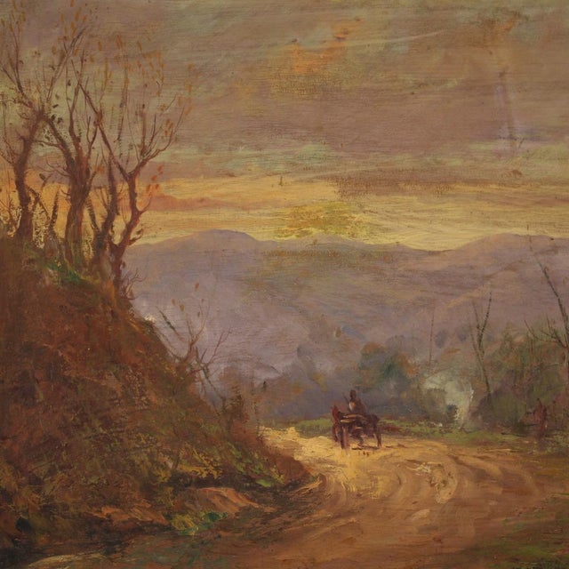 B. Ferrari, Italian Landscape, 1930, Oil Painting For Sale - Image 14 of 15