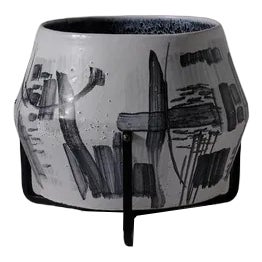 Large Ceramic Flower Pot by Victor Cerrato, Italy, 1960s For Sale