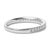 Contemporary 14K White Gold 1/4 Cttw Round Diamond Milgrain Wedding Band (I-J Color, SI2-I1 Clarity) - Size 6 For Sale - Image 3 of 7