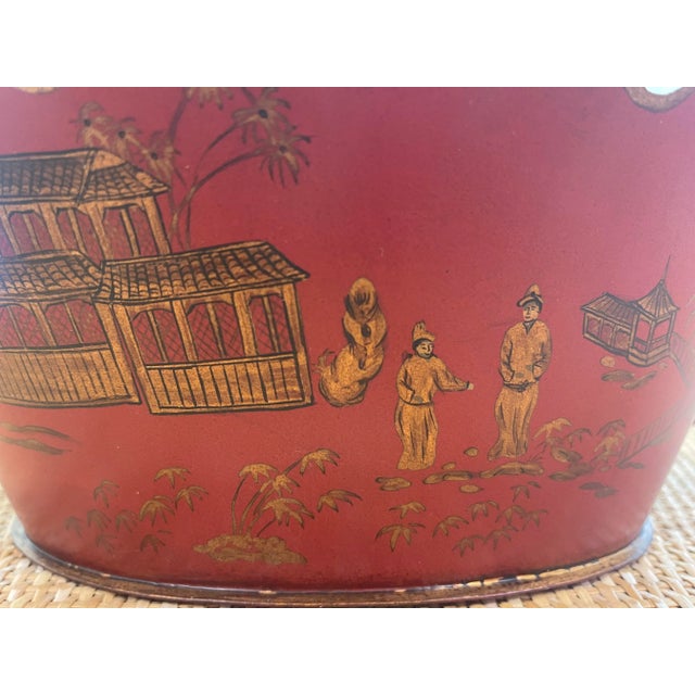 Chinosierie Tole Monteith Cachepot For Sale - Image 4 of 12