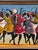 R. Shaw, Dancing Figures with Instruments, 1950s, Oil Painting on Canvas, Framed For Sale - Image 8 of 15
