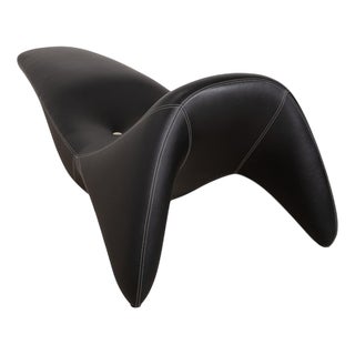 Colani in Lounger Dark Brown Vegan Leather from Kusch+Co For Sale