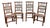 Country Spindle Back Dining Chairs with Rush Seats, Set of 4 For Sale