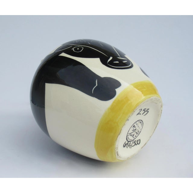 Vintage C.1970''s Original Signed & Numbered Ceramic Pottery "Taureau" (Bull) Jug With Handle by Picasso, Padilla Foundry For Sale - Image 11 of 13