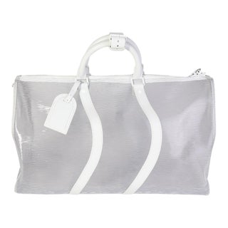 Clear Epi PVC Wavy Keepall Bandoulière 50 For Sale