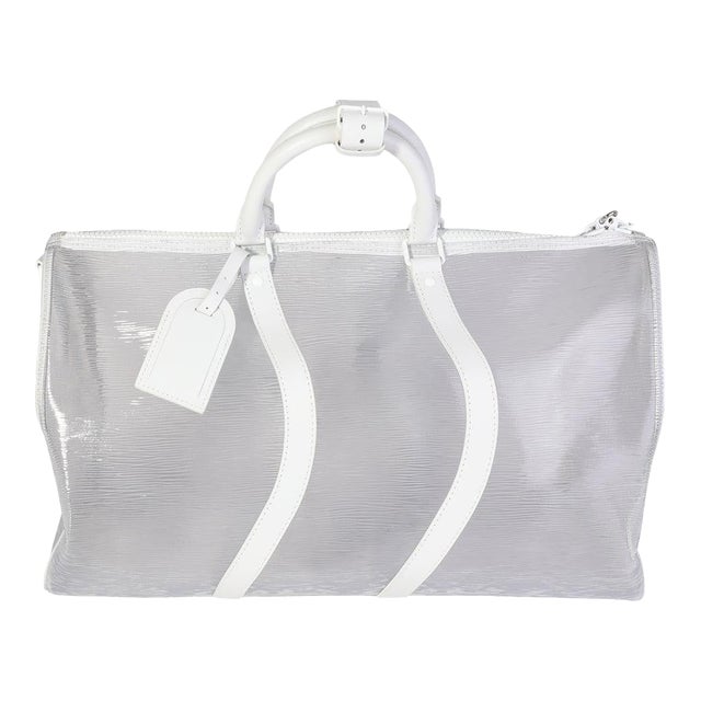 Clear Epi PVC Wavy Keepall Bandoulière 50 For Sale