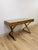 Mid-Century Modern Vintage John Stuart MCM Burlwood Executive Desk Bronze Legs Glass Top Collectable For Sale - Image 3 of 13