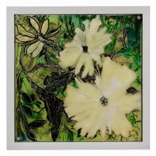 Mira Lehr, Eco Feminist Mixed Media Botanic Painting Mira Lehr Miami Abstract Expressionist, c.2008-2009 For Sale