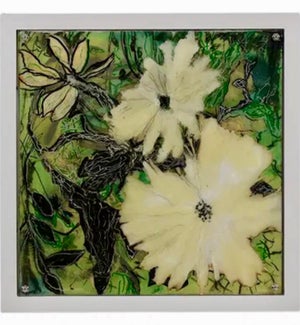 Mira Lehr, Eco Feminist Mixed Media Botanic Painting Mira Lehr Miami Abstract Expressionist, c.2008-2009