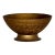 Vintage Brass Bowl With Flower Etching Detail For Sale