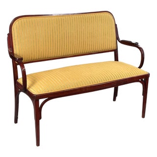 Viennese Secession Bentwood Bench by Otto Wagner for Jacob & Josef Kohn, 1916 For Sale