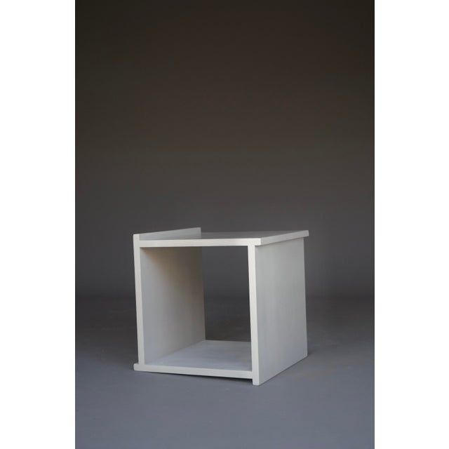 Vintage Plywood Cube Stool, 1960s For Sale - Image 11 of 14