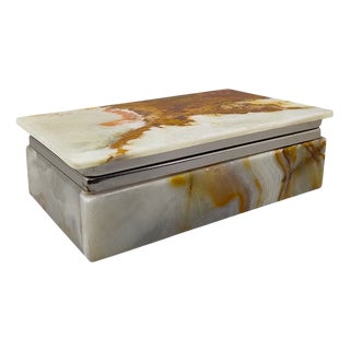 Vintage Italian Box in Onyx, 1960s For Sale