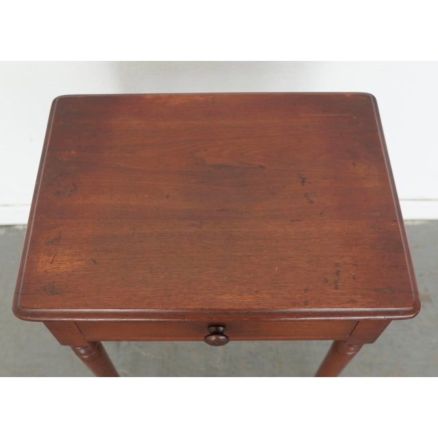 Antique American Turned Leg Side Table For Sale - Image 12 of 18