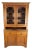Antique Oak Stepback Farmhouse Hutch Cupboard Pie Safe Kitchen Cabinet For Sale