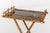 Antique Anglo-Japanese Aesthetic Movement Scorched Bamboo and Lacquer Butler Tray Table For Sale - Image 4 of 9