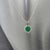 Natural Emerald Diamond Pendant With Chain 17.5" 14k WG 1.35 TCW Certified For Sale In New York - Image 6 of 14