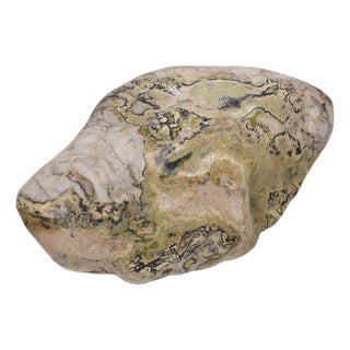 Antique Chinese Jade Cloud Meditation Stone For Sale