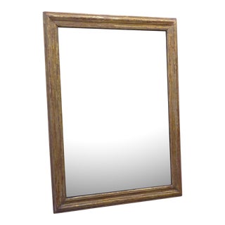 19th Century Weathered Gold Leaf Mirror For Sale